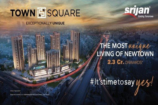 3 BHK 1865 sqft luxury apartment at Srijan Townsquare Kolkata